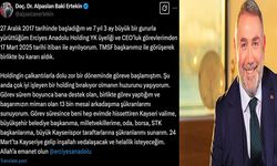 Erciyes Anadolu Holding CEO’su Ertekin görevden ayrıldığını duyurdu