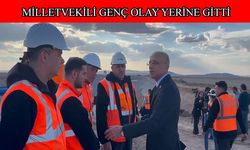 Milletvekili Genç, hızlı tren çalışmalarının gerçekleştiği şantiyeye gitti