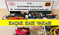 Kaçak kazı yapan şahıslar yakalandı