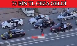 Drift atan sürücü ceza aldı