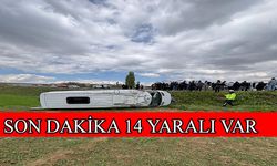 Okul servisi devrildi