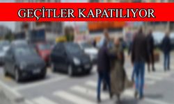 Talas Atatürk Bulvarı’nda yaya geçitleri kapatılıyor