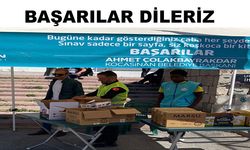 Kocasinan’dan YKS’ye girecek öğrenci ile ailelerine ikramlık jesti