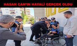 Bir günlüğüne polis olmak istiyordu