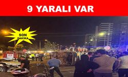 Otomobil ile minibüs çarpıştı