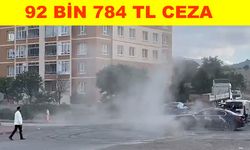Düğün konvoyunda drift attılar