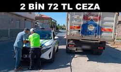 Tehlikeli taşımacılık yapan sürücüye ceza