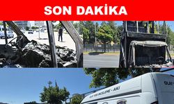 Protesto amaçlı aracını ateşe verdi