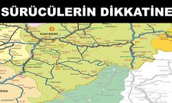 Kayseri’de yol çalışması yapılan yollar
