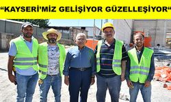 Başkan Büyükkılıç eğribucak'taki  yeni itfaiye binasının inşatına yerinde inceleme