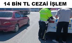 Trafik kurallarını ihlal eden 2 sürücüye ceza