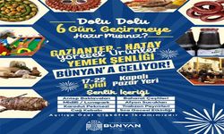 Bünyan’da Gaziantep – Hatay Yöresel Ürünler ve Yemek Şenliği düzenlenecek