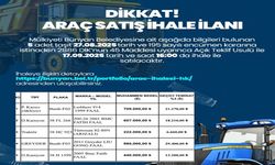 Bünyan Belediyesi’ne ait 5 adet taşıt ihale ile satılacak