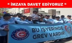 Kayseri’de TSE işçileri, greve başladı
