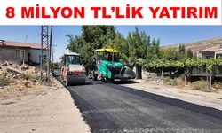 Kırsalı ihya eden Büyükşehir'den  Develi  ilçesi gazi mahallesi'ne  sıcak asfalt yatırımı