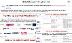Kayseri’de 24 firma 561 kişi için toplu iş görüşmesi yapacak