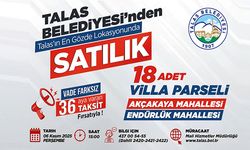Talas Belediyesi'nden gözde lokasyonlarda villa parseli fırsatı