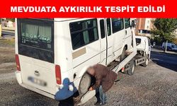 8 servis aracı trafikten men edildi
