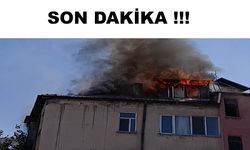 Talas’ta binada çıkan yangın çatıya sıçradı
