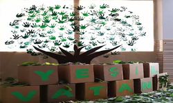 Kayseri’deki ortaokul öğrencilerinden “Yeşil Vatan” etkinliği