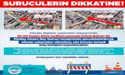 Kayseri Büyükşehir'den Sürücülere "İnönü-Miralay Nazım Kavşağı" Uyarısı