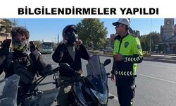 Kayseri’de polis ve motosikletçilerden trafik güvenliği etkinliği