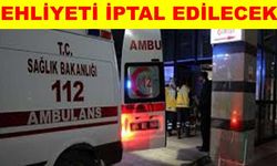 Ambulansa yol vermeyenler