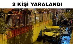 Su kanalına kamyonet düştü