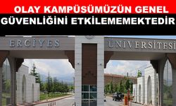 Erciyes Üniversitesi Rektörlüğü, olay sonrası açıklamada bulundu