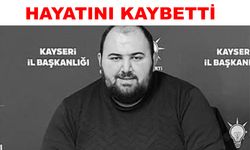 Ak Parti Melikgazi Gençlik Kolları Teşkilat Başkanı Onay’dan acı haber
