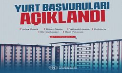 Yurt başvuruları açıklandı