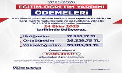 Şehit ve gazi çocuklarının eğitim yardımları cuma günü ödeniyor