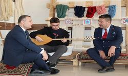 Bünyan Fen Lisesi'nde halı atölyesi ve kütüphane açıldı