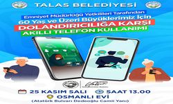 Talas Belediyesin'den güvenli telefon eğitimi