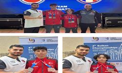 Kayserili cimnastikçiler Balkan Şampiyonasından çifte madalyayla döndü