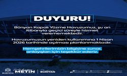 Bünyan yüzme havuzu 1 Nisan 2026’ya kadar hizmete kapandı