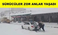 Kar yağışı bazı bölgelerde ulaşımı zorlaştırdı
