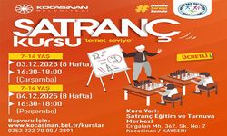 Kocasinan Belediyesi'nden satranç kursu duyurusu