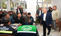 Başkan Büyükkılıç, Büyükşehir Park ve Bahçeler Personeli İle Kahvaltıda Buluştu