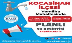 Yemliha Mahallesi’nde planlı su kesintisi uyarısı