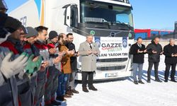 Melikgazi’nin yardım TIR’ı Gazze’ye uğurlandı