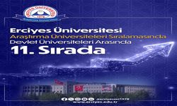ERÜ, devlet üniversiteleri arasında 11. oldu
