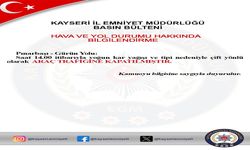 Pınarbaşı-Gürün yolu araç trafiğine kapandı