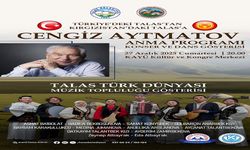 Cengiz Aytmatov  Talas'ta anııyor