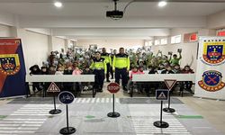 255 öğrenciye trafik güvenliği eğitimi