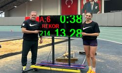 Kayserili milli atletizmci Aleyna Türkiye rekoru kırdı