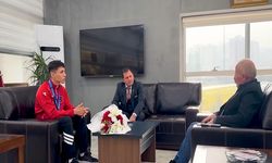 İl Müdürü Kabakcı, Avrupa Şampiyonu Utku Mete Yağcı’yı törenle karşıladı