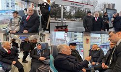 Başkan Büyükkılıç'tan, Kayserililer ile Samimi Sohbet Eşliğinde Tramvay Yolculuğu