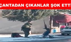 Şüpheli çanta fünyeyle patlatıldı