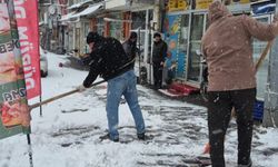 Kar yağışı sonrası Bünyan’da ekipler sahada